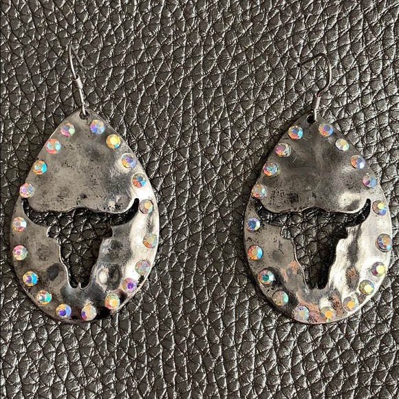 Jewelry - LONGHORN TEARDROP EARRINGS
